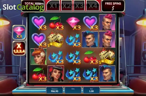Bonus Game screen 4. Rockabillies slot