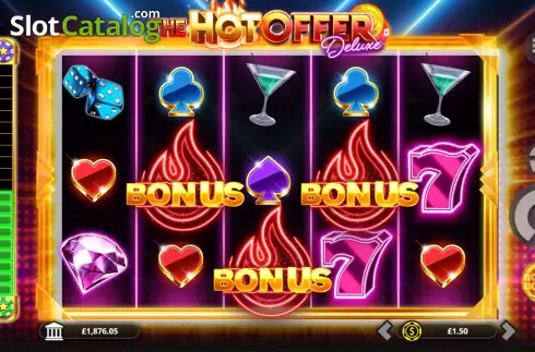 Free Spins Win Screen. Hot Offer Deluxe slot