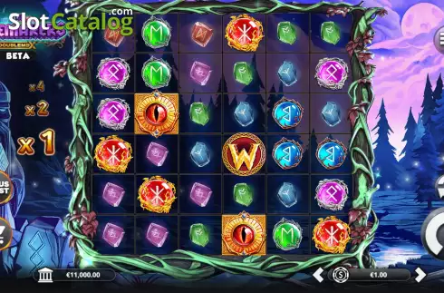 Game Screen. The Runemakers DoubleMax slot