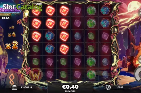 Bildschirm9. The Runemakers DoubleMax slot
