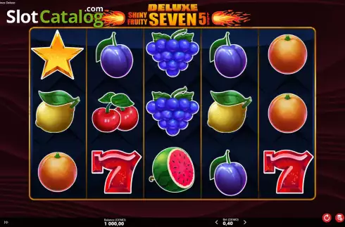 Bildschirm2. Shiny Fruity Seven Deluxe 5 Lines slot
