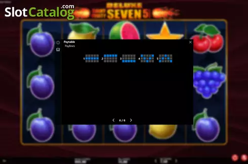 Bildschirm9. Shiny Fruity Seven Deluxe 5 Lines slot