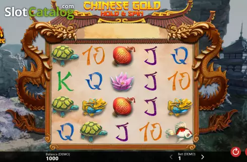 Reel screen. Chinese Gold Hold and Spin slot