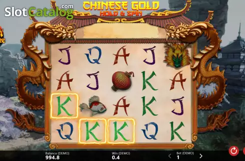 Pantalla4. Chinese Gold Hold and Spin Tragamonedas 