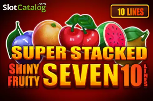 Shiny Fruits Seven 10 Lines Super Stacked Logo