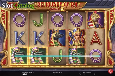 Bildschirm3. Reliquary of Ra MegaX slot