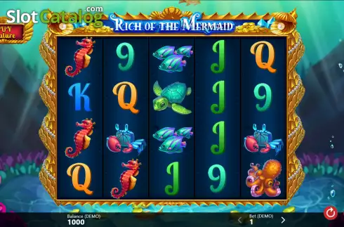 Reel screen. Rich of the Mermaid slot