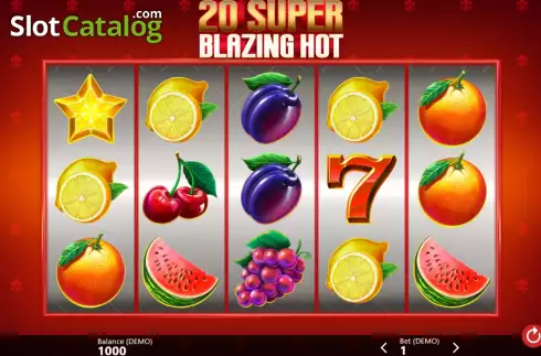 画面2. 20 Super Blazing Hot カジノスロット