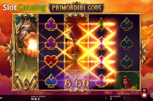 Win Screen 3. Primordial Gods slot