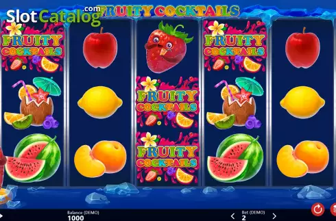 Game Screen. Fruity Cocktails slot
