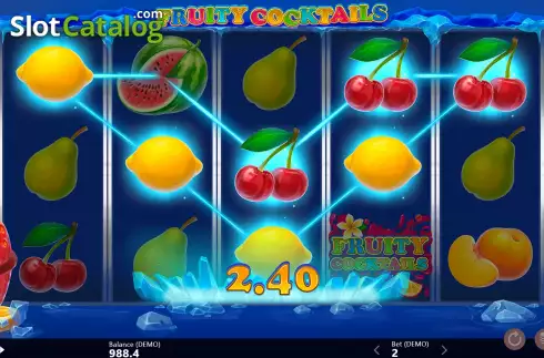 Win Screen 2. Fruity Cocktails slot
