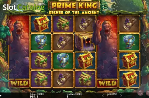 Free Spins Gameplay Screen 2. Prime King: Riches of the Ancient slot