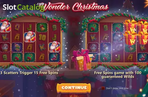Bildschirm2. Wonder Christmas slot