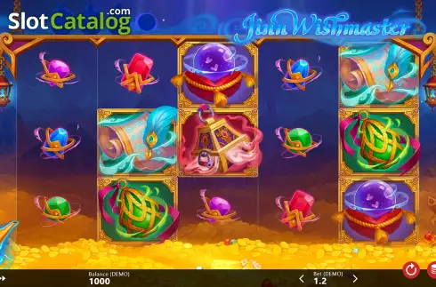 Game Screen. Jinn Wishmaster slot
