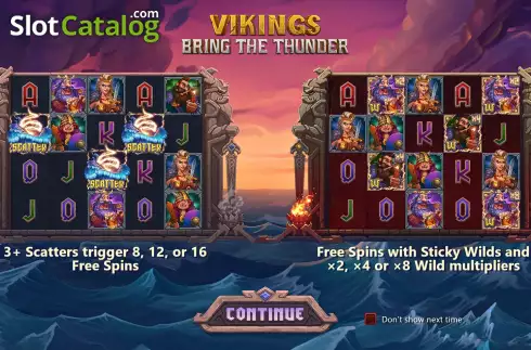 画面2. Vikings Bring The Thunder カジノスロット