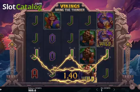 Win Screen 2. Vikings Bring The Thunder slot