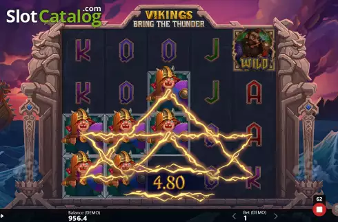 Win Screen 3. Vikings Bring The Thunder slot