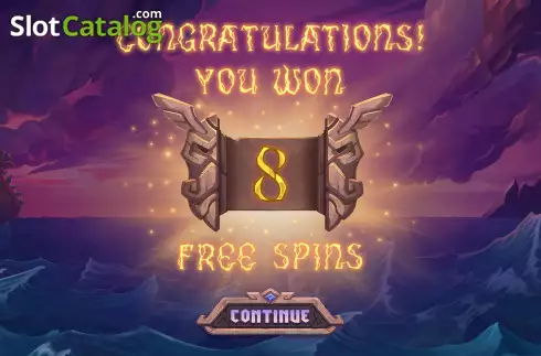 Free Spins Win Screen 2. Vikings Bring The Thunder slot