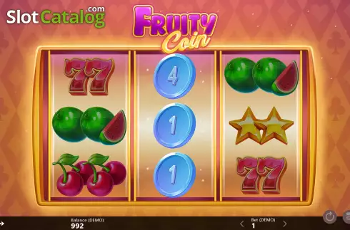 Bonus Game Win Screen. Fruity Coin slot