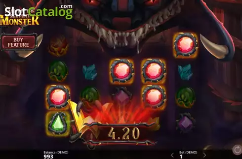 Win screen 2. Lair of the Serpent Monster slot