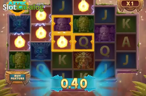 Win screen. Aztec Riches slot