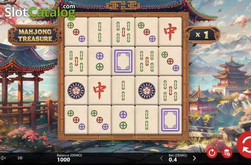Οθόνη2. Mahjong Treasure Κουλοχέρης 