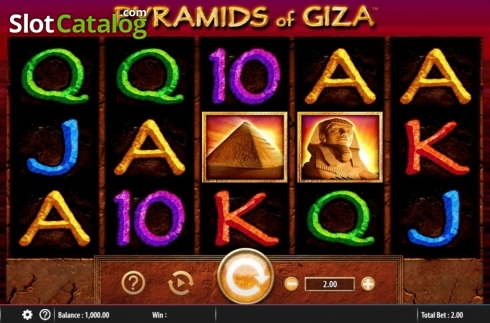 画面2. Pyramids of Giza カジノスロット