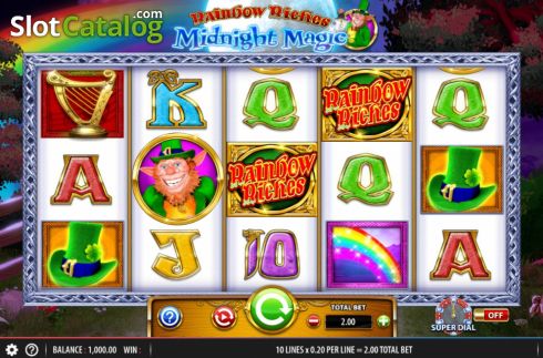 Reel Screen. Rainbow Riches Midnight Magic slot