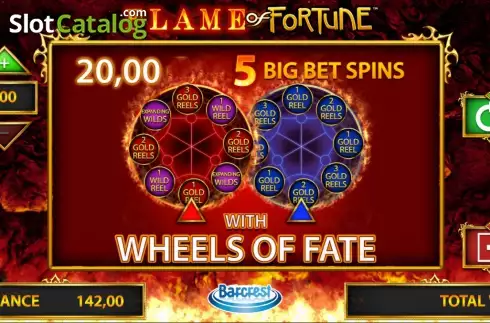 Bildschirm 3. Flame of Fortune slot