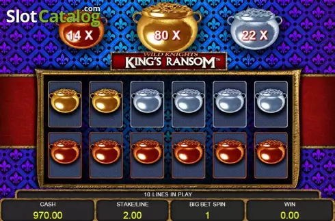 Bildschirm6. Wild Knights King's Ransom slot