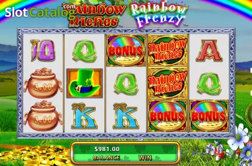 Schermo4. Rainbow Riches Rainbow Frenzy slot