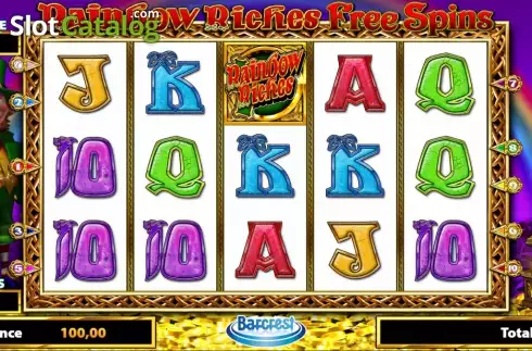 Screen 1. Rainbow Riches Free Spins slot