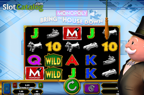 Скрин7. Monopoly Bring the House Down слот