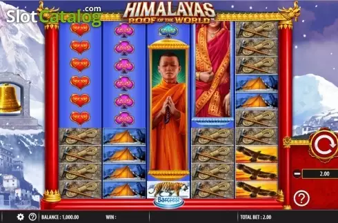 Game Workflow screen. Himalayas Roof of The World slot