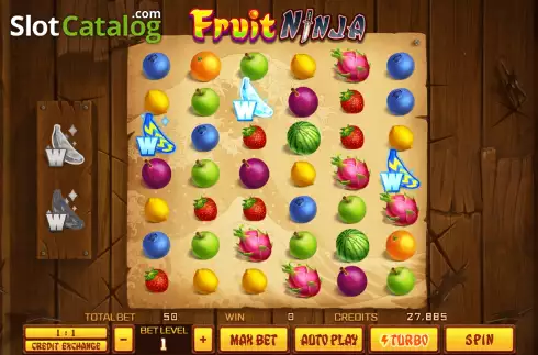 Schermo2. Fruit Ninja slot