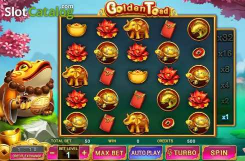 Game screen. Golden Toad (Bbin) slot