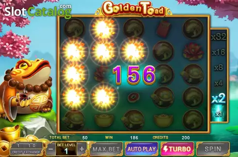 Win screen 3. Golden Toad (Bbin) slot