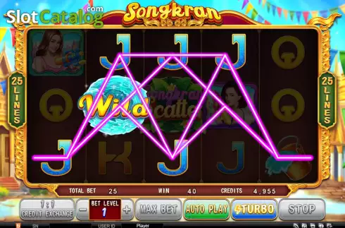 Win screen 2. Songkran (Bbin) slot