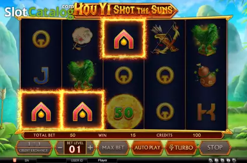Win screen. Hou Yi Shot The Suns slot