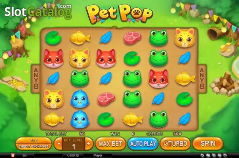 画面2. Pet Pop カジノスロット