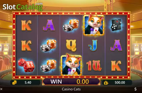 Game screen. Casino Cats slot