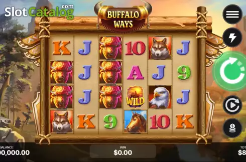 Skärmdump2. Buffalo Ways (Begames) slot