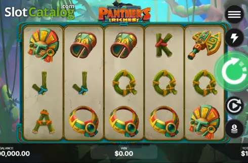 Reel screen. Panther’s Riches slot