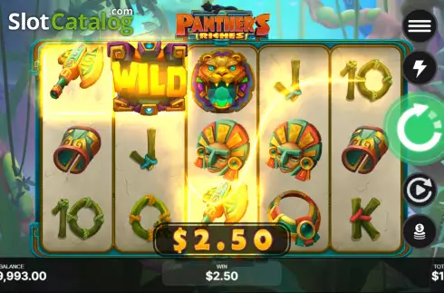 Win screen 2. Panther’s Riches slot
