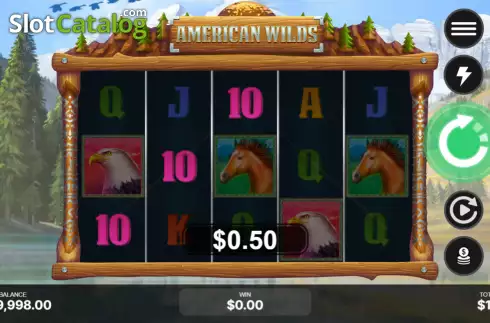 Win screen. American Wilds slot