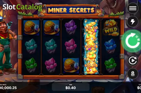 Ekran4. Miner Secrets yuvası