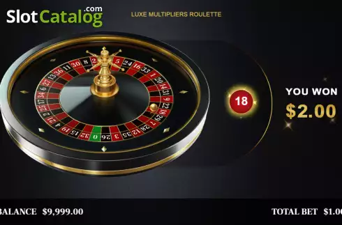 画面3. Luxe Multipliers Roulette カジノスロット