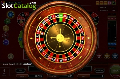 Écran5. European Roulette (Belatra Games) Machine à sous