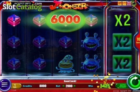 Win Screen 1. J. Monsters slot