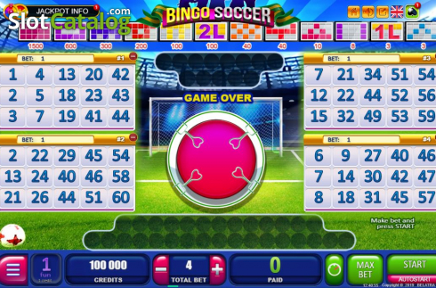 Écran3. Bingo Soccer Machine à sous